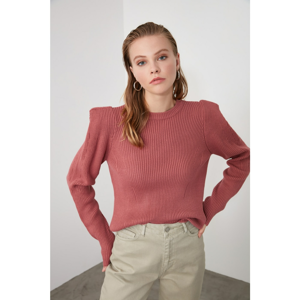 Trendyol Rose Dry Shoulder Detailed Knitwear Sweater