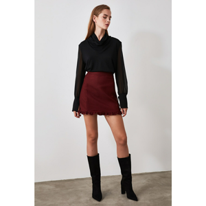 Trendyol Burgundy Frilled Skirt