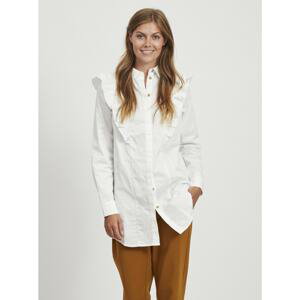 White shirt with ruffles . OBJECT Gillian