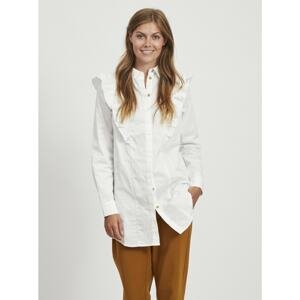 White shirt with ruffles . OBJECT Gillian