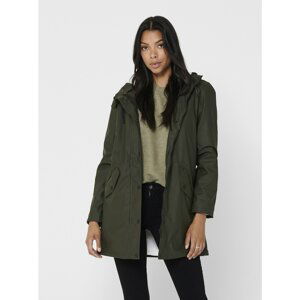 Khaki raincoat with ONLY Sally finish