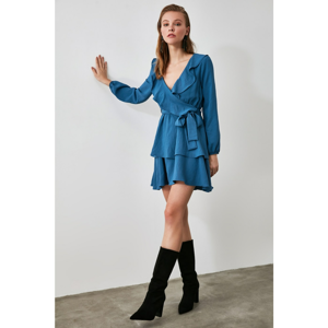 Trendyol Dress - Navy blue - Wrapover
