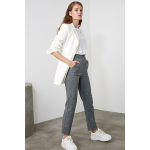 Trendyol Pants - Gray - Cigarette pants