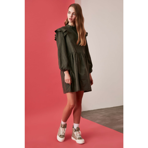 Trendyol Khaki Shoulder Detailed Dress