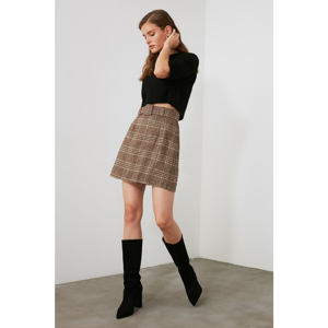Trendyol Brown Belt Skirt