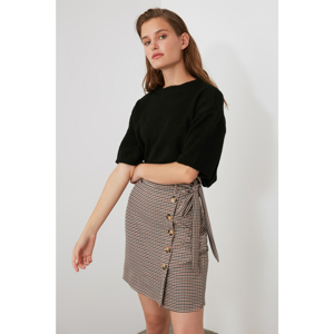 Trendyol Brown Binding Detailed Skirt