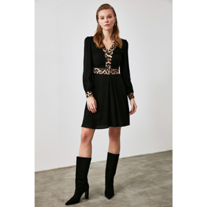 Trendyol Black Collar Detailed Dress