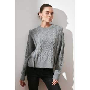 Trendyol Sweater - Gray - Standard
