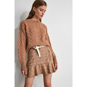 Trendyol Multi-Color Volley Plaid Skirt