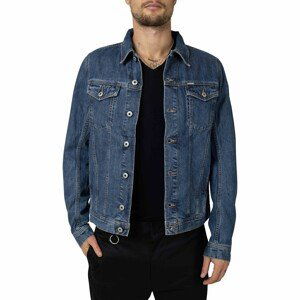 Dark Blue Men's Denim Jacket Diesel