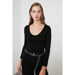 Trendyol Bodysuit - Black - Fitted