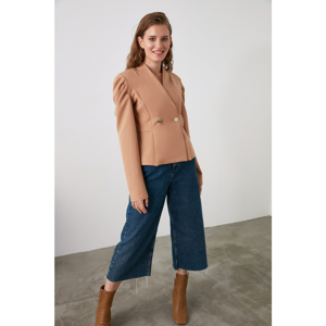 Trendyol Camel Button Detailed Cruise Blouse