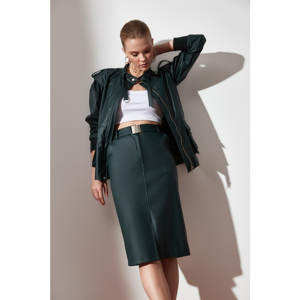 Trendyol Khai Belt Leather Skirt