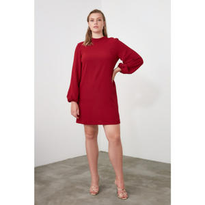 Trendyol Bordeaux Basic Dress