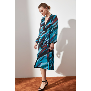 Trendyol Multicolored Binding Detailed Dress
