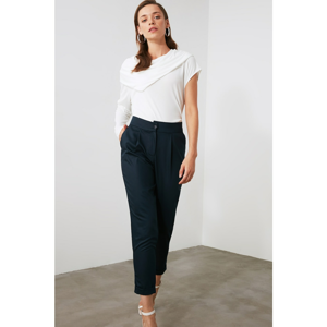 Trendyol Navy Button Detailed Trousers