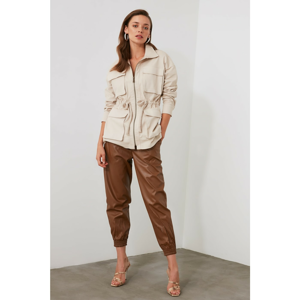 Trendyol Taba Leather Looking Trousers