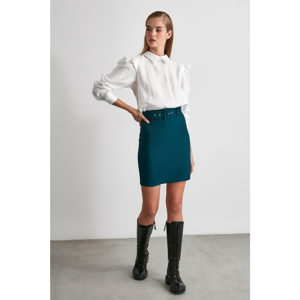 Trendyol Emerald Green Belted Skirt