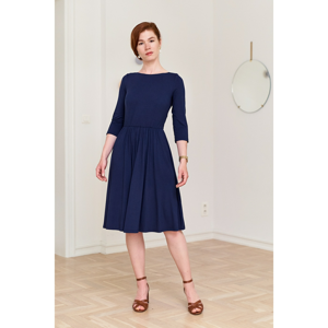 Marie Zélie Woman's Dress Limosa Navy Blue