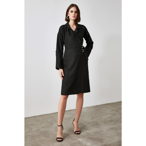 Trendyol Anthracite Belt Detailed Dress