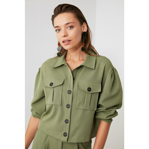 Trendyol Mint Pocket Detailed Jacket