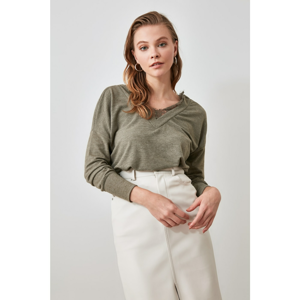 Trendyol Khai Lace Detailed Knitted Blouse