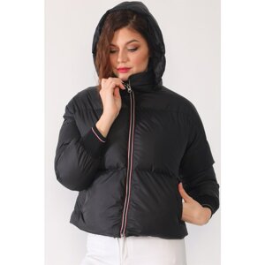 Z6650 DEWBERRY WOMEN'S SKEWER COAT-BLACK