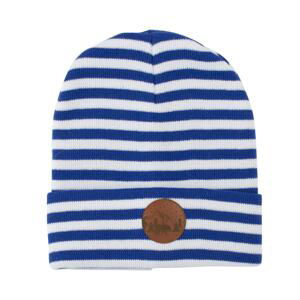 Kabak Unisex's Hat Beanie Cotton White/Blue-70179Kd Stripes