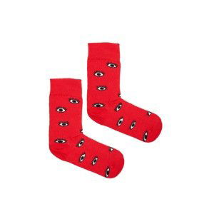 Kabak Unisex's Socks Patterned Red Eyes