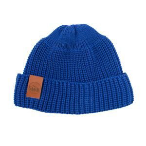 Kabak Unisex's Hat Short Thick Knitted Cotton Cornflower-R70179D