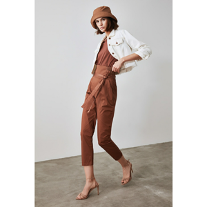 Trendyol Mink Binding Detailed Trousers