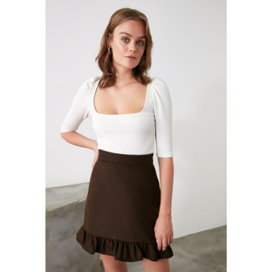 Trendyol Brown Flywheel Skirt