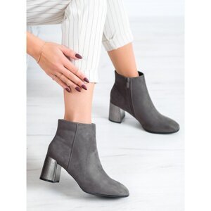 GOODIN ANKLE BOOTS WITH A DIFFERENT HEEL