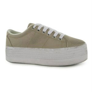 Jeffrey Campbell Play Canvas Wash Trainers