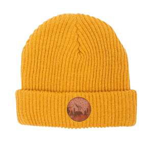 Kabak Unisex's Hat Warm Thick Knitted Cotton Mustard-2012Km