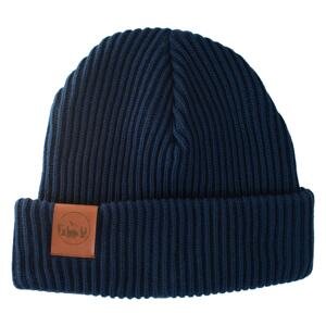 Kabak Unisex's Hat Warm Thick Knitted Cotton Navy Blue-70449D