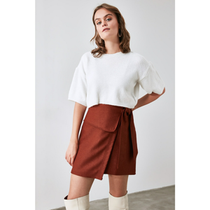 Trendyol Cinnamon Binding Detailed Skirt