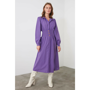 Trendyol Purple Gipe Detailed Dress
