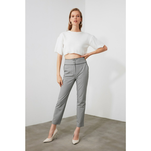 Trendyol Grey Plaid Pants