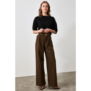 Trendyol Brown BeltEd Trousers