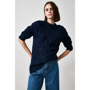 Trendyol Navy Knitted Knitwear Sweater