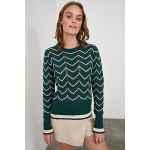 Trendyol Khali Zigzag Glitter Knitwear Sweater