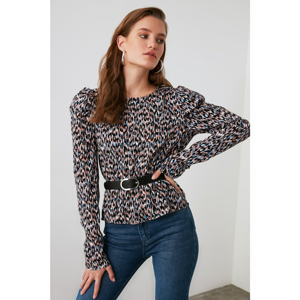 Trendyol Blue Shoulder Detailed Blouse