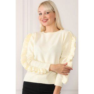 Z0057 DEWBERY WOMEN'S SWEATER-BONE