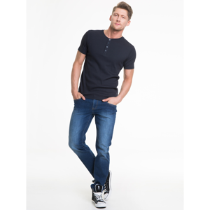 Big Star Man's Shortsleeve T-shirt 150039 Navy Blue-475