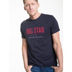 Big Star Man's Shortsleeve T-shirt 150045 Navy Blue-486