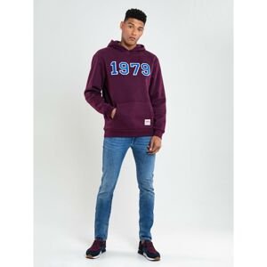 Big Star Man's Hooded Sweatshirt 174253 Burgundy-604