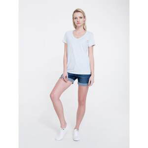 Big Star Woman's Shortsleeve V-neck T-shirt 158862 Light -400