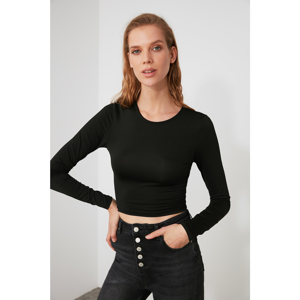 Trendyol Knitted Blouse with Black Back Neckline