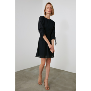 Trendyol Navy Sleeve Detailed Dress